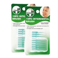 2PACKS Interdental Brushes 1st Care10pcs Floss Picks with Carry Case