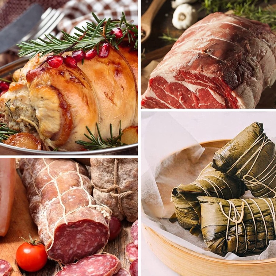 2Pcs Cotton Oven Safe Butcher/Chefs Meat/Food Ties Twine Cooking String 100m