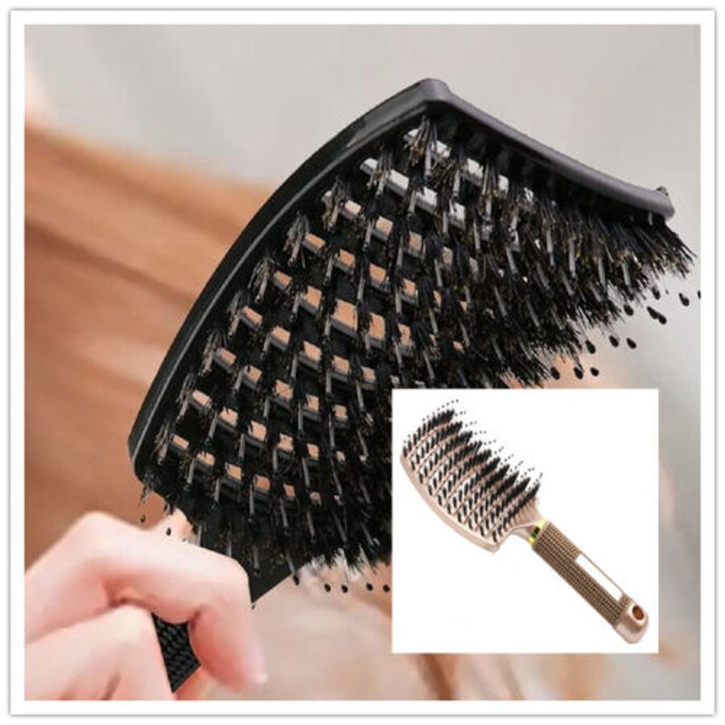 Soft Cleaning Brush -2PCS Wood Handle Hotel Family Clothes Dust Hair Sofa  Bed Sheets Bedspread Carpet Cleaning Natural Bristle Brush Wooden Large for