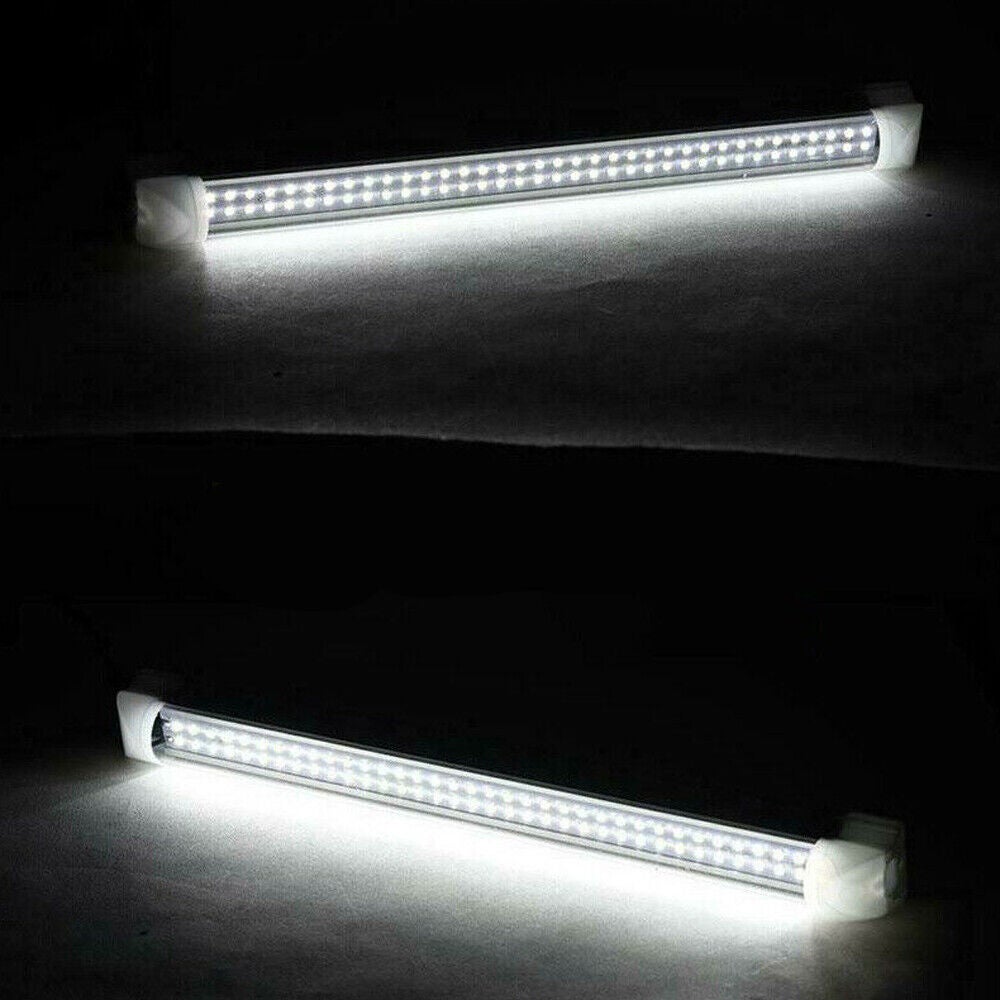 6 Pcs 12V LED Strip Lights Bar Universal Car Light White MASO Boat Interior Lights 
