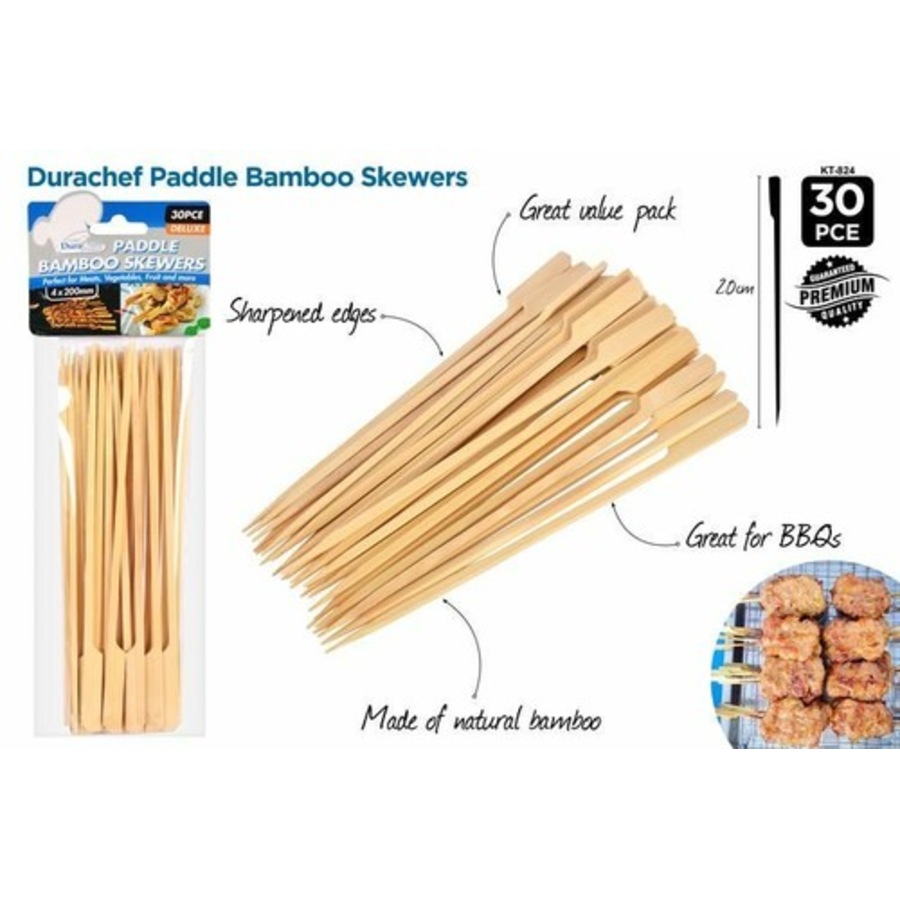 30pce Deluxe Bamboo Cocktail Skewers
