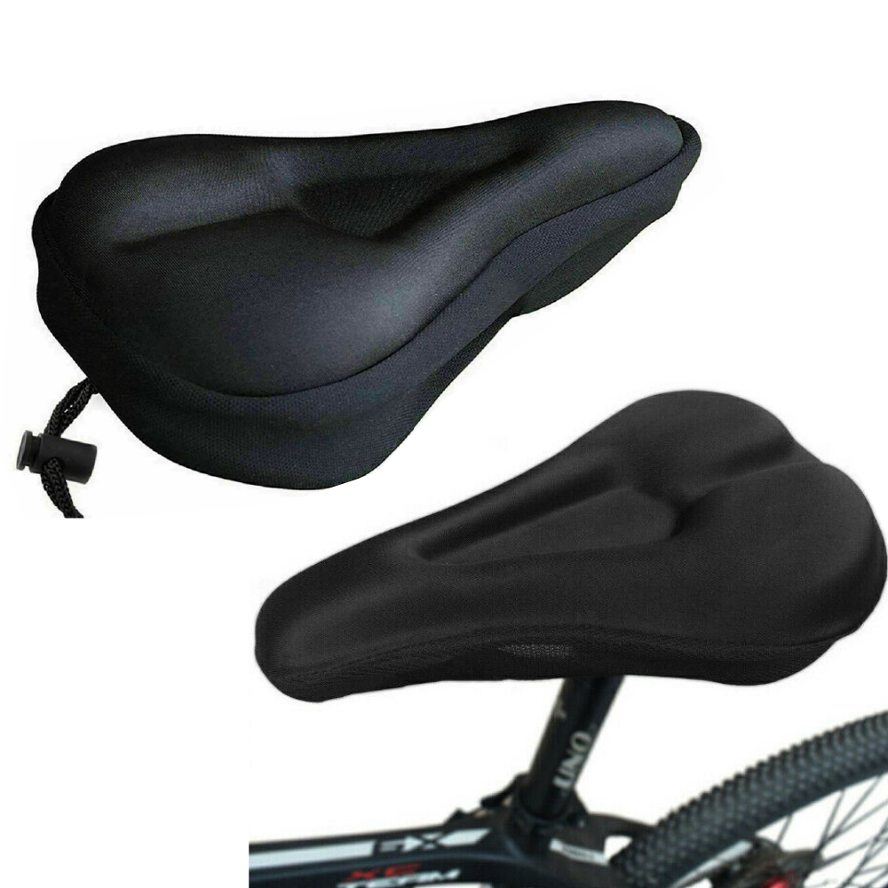 straight and triangle groove Sunny Brook Black cycle seat cushion pad cover soft gel relief bike saddle seat cushion pad cover 