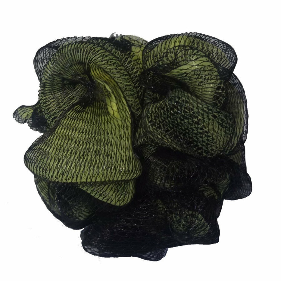 3PC Loofah Brush Shower Ball Bath Sponge Body Scrubber Exfoliating Cleaning Mesh