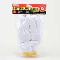 4 Pairs Cotton Hand Glove Gardening Gloves Anti Slip One Size Fit All Work Glove
