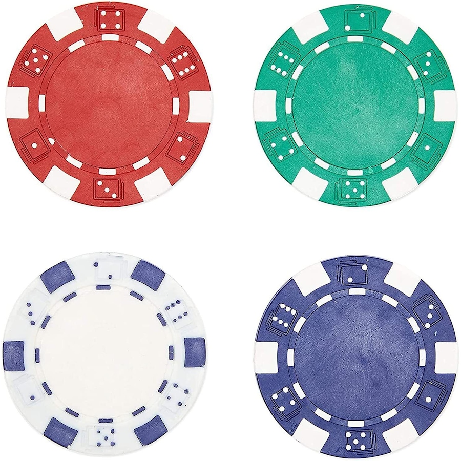 40PCS Poker Chip Travel Set Poker Chips Texas Holdem Blackjack Gambling