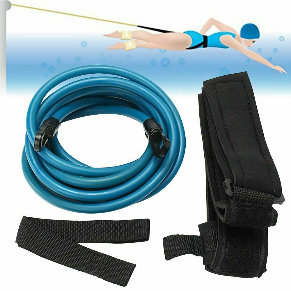 Surfboard Leash Stretch Cord Tether Swim Trainer Belt Water Sport Accessories 