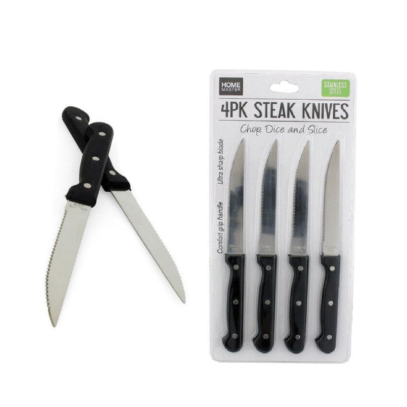 Buy 4pc Stainless Steel Non Swiss Made Serrated Steak & Tomato Knife