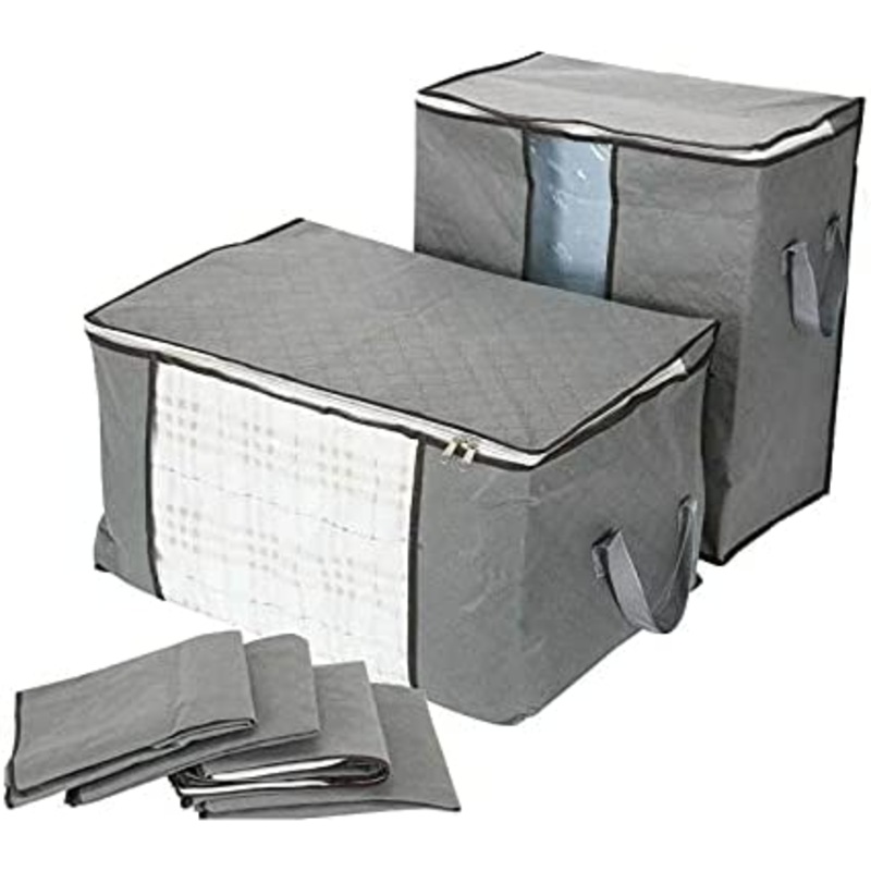 Buy 4x Large Clothes Quilt Blanket Storage Bag Fabric Home Organizer