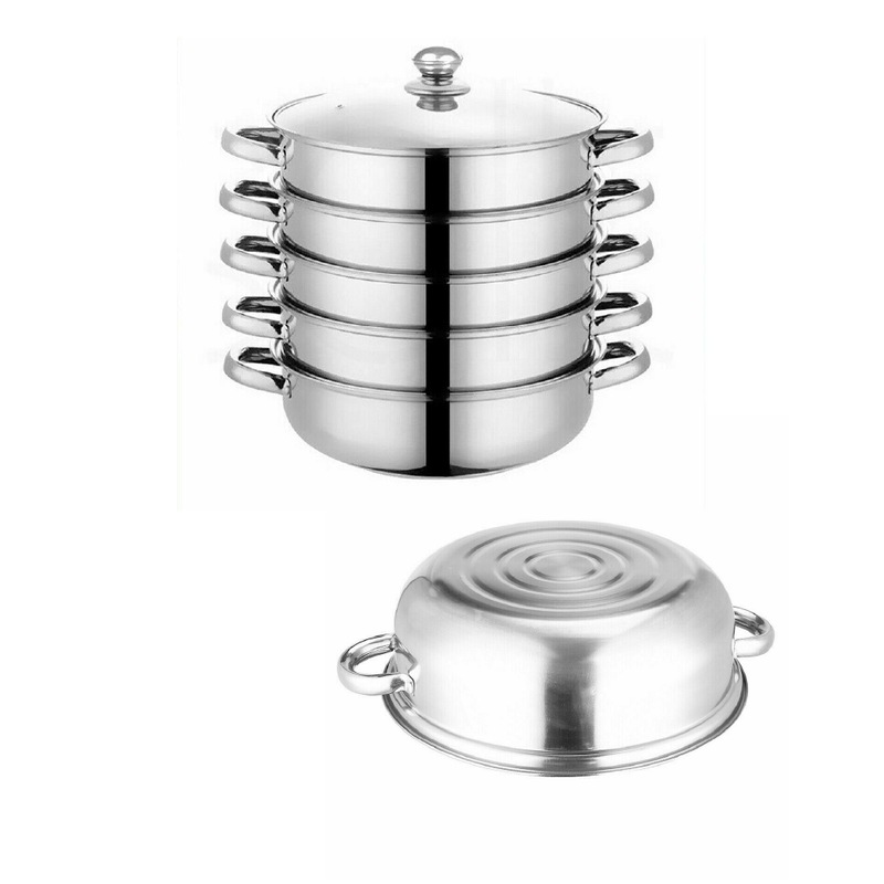 Buy 5 Tier Stainless Steel Steamer Kitchen Tool Meat Vegetable Cooking