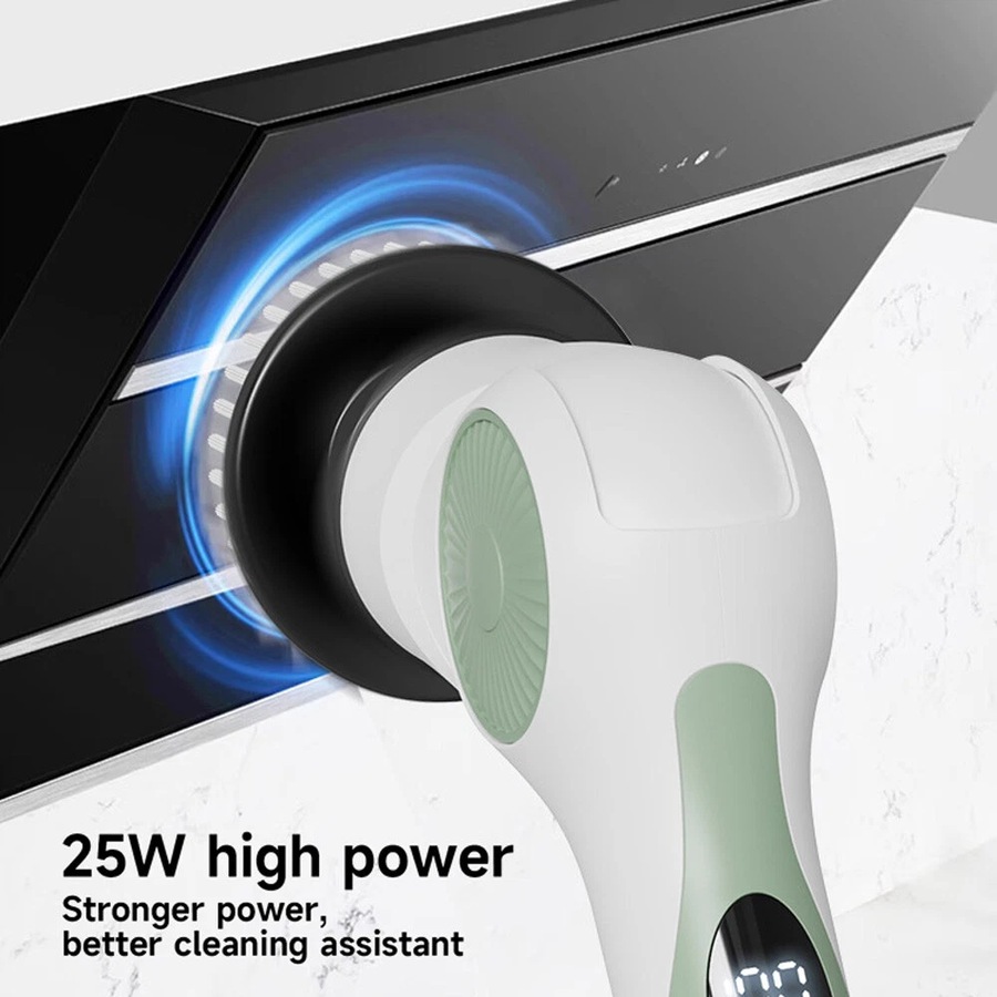 6HEAD Turbo Spin Scrub Mop Bath Cleaning Brush High Floor Scrubber Hurricane