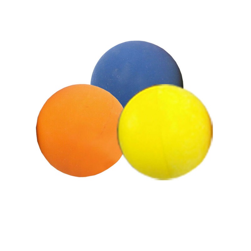 6pk High Bounce Rubber Balls 57mm Hollow Rubber Pet Dog Ball Mixed