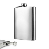 RAINB 6/8Oz Hip Flask Stainless Steel Whiskey Liquor Pocket Wine Bottle  Large Capacity