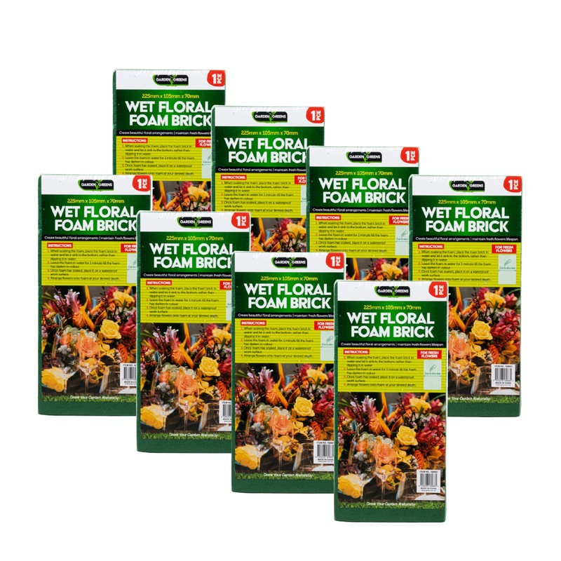 Buy 8pcs Wet Premium Floral Foam Bricks Green Styrofoam Foam Blocks MyDeal