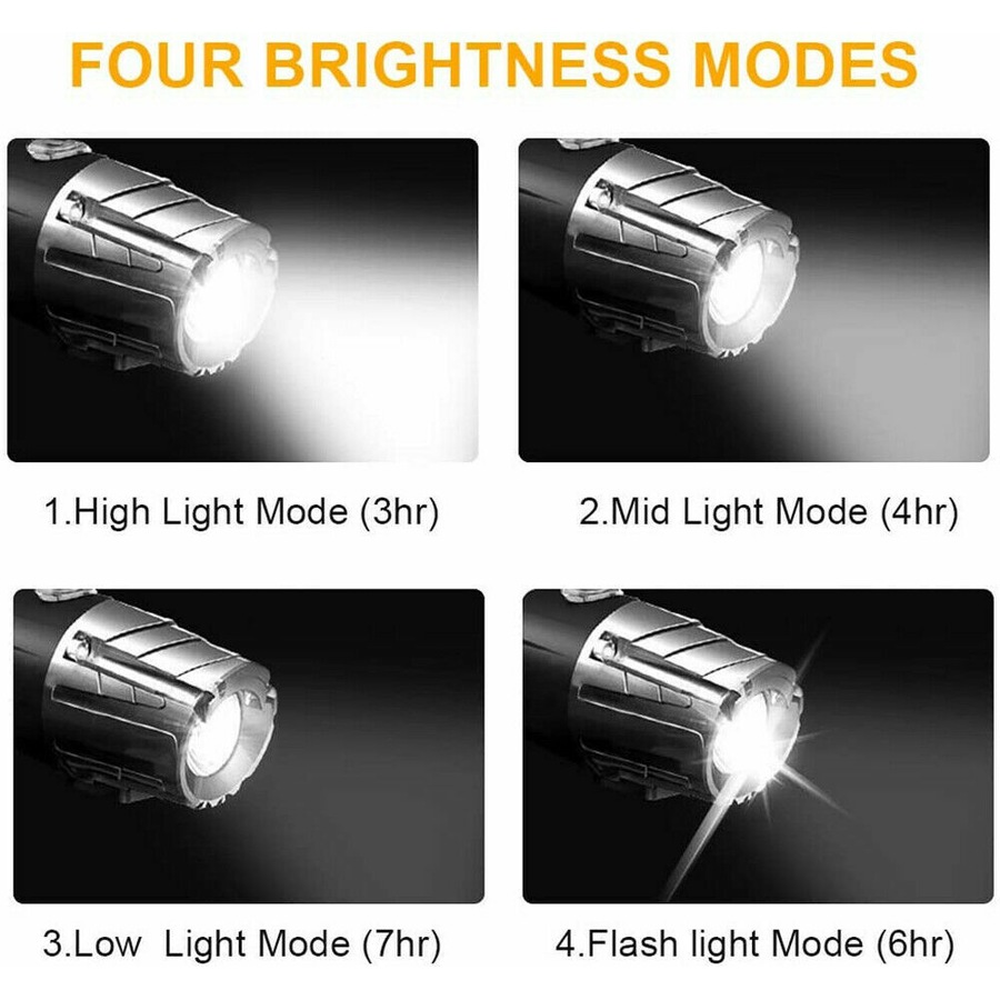 Bicycle Bike Lights Set Waterproof Front Rear LED Light Lamp USB Rechargeable AU