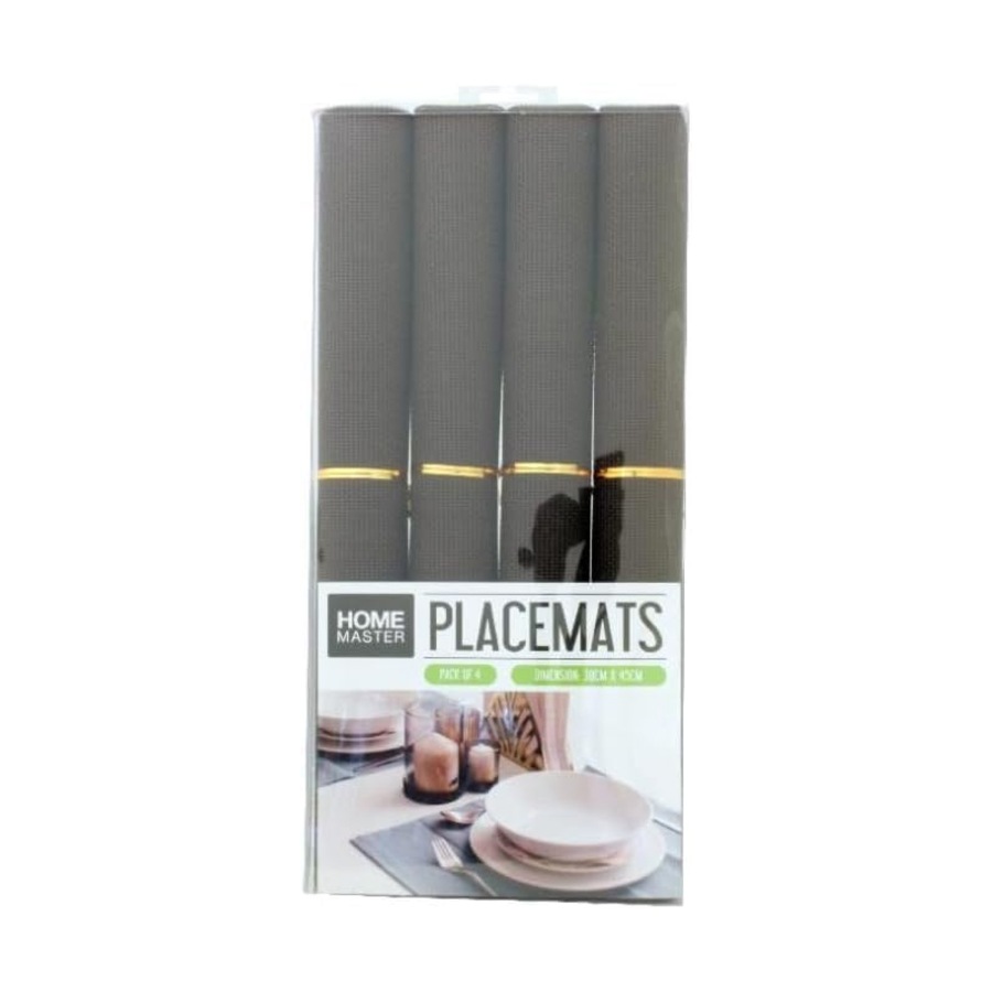 Deal365 4Pcs Non-Slip PVC Table Place Mats Dinner Heat Insulation Placemat 30x45cm