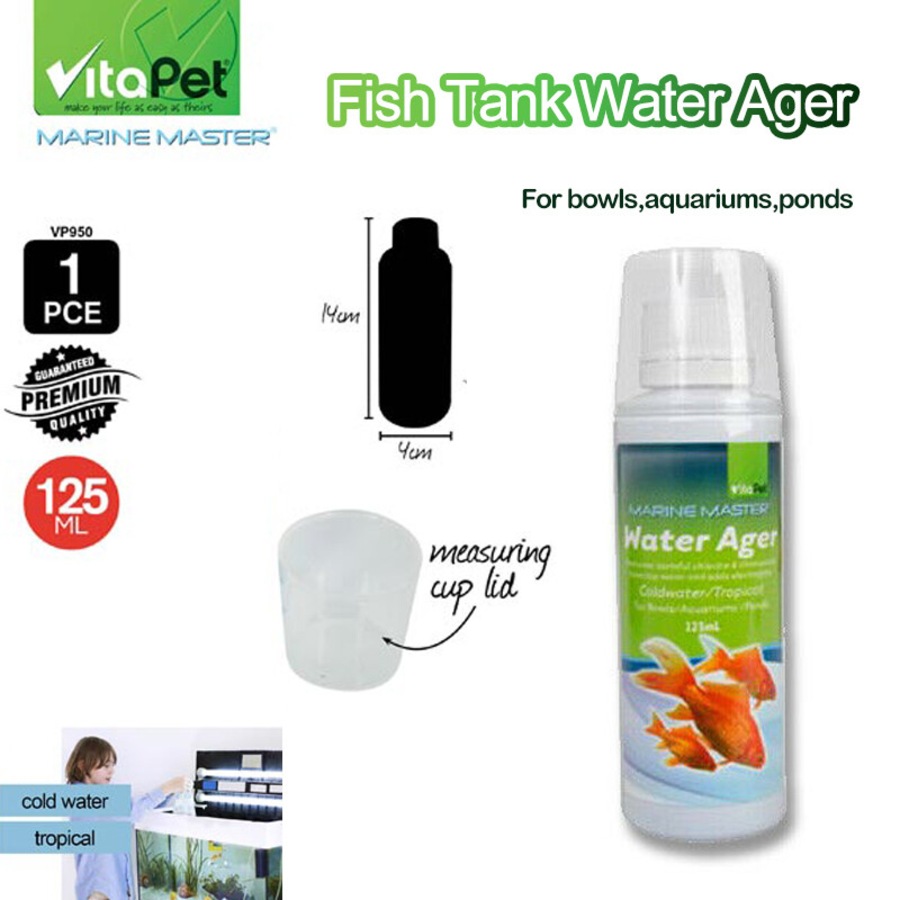 Dechlorinator Ager 125ml Aquarium Fish Tank Aqua Water Conditioner