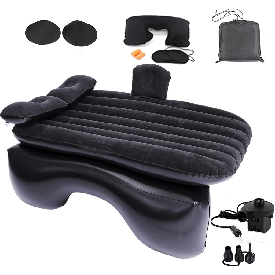 Inflatable Car Back Seat Mattress Portable Travel Camping Soft Rest Air Bed SUV