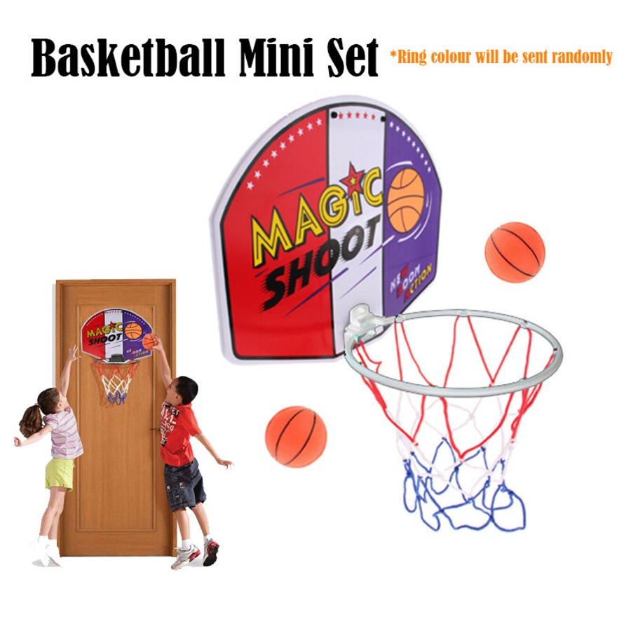 Kids Mini Basketball Hoop Backboard with Basketball for Home or Office Easy