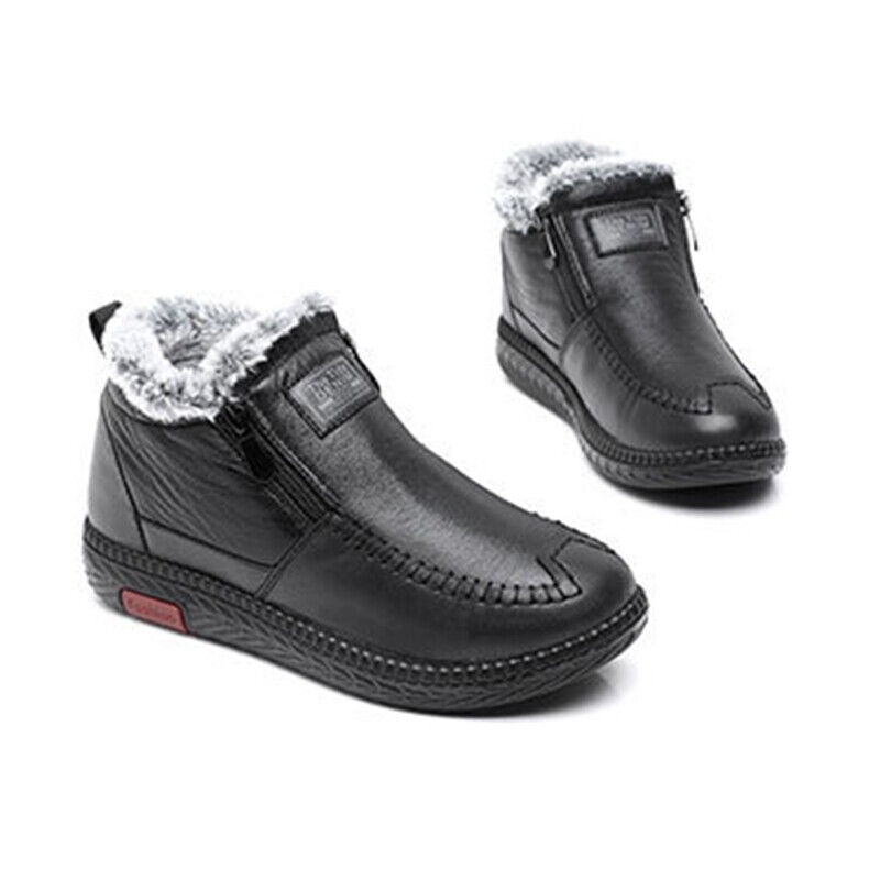 winter boots with zipper on side