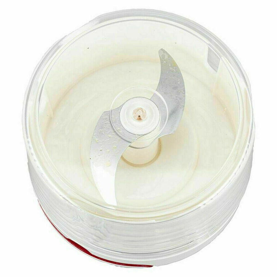 Manual Pull Mini Chopper Stainless Steel Blade Cord Chop Salad Bowl Hand Food