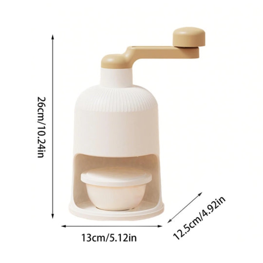 Manual Shaved Ice Maker Small Ice Crusher Snow Cone Machine for Desserts & Drinks