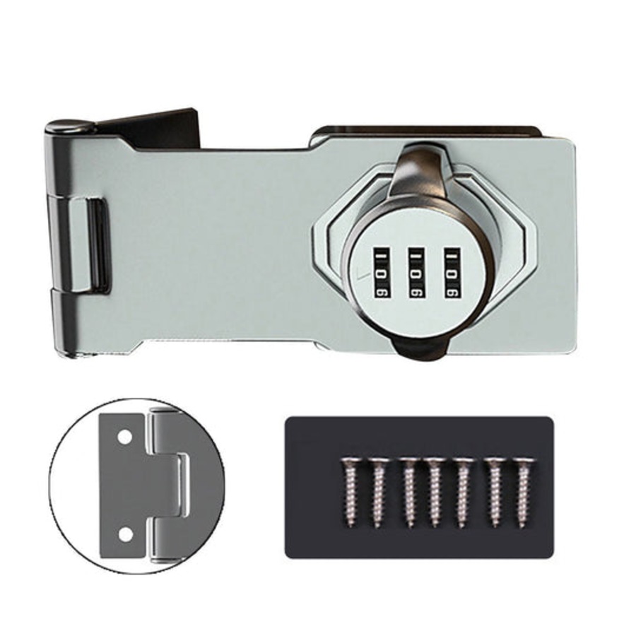 Mechanical Password Lock Hasp � Keyless Combination Cabinet Drawer Door Lock