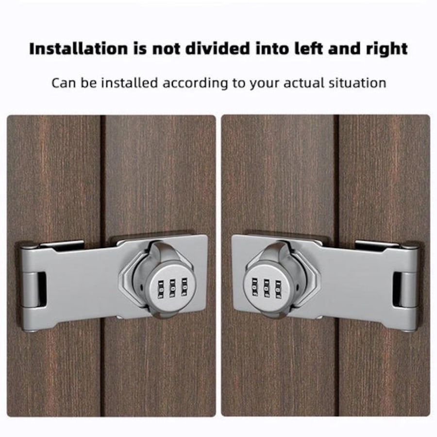 Mechanical Password Lock Hasp � Keyless Combination Cabinet Drawer Door Lock