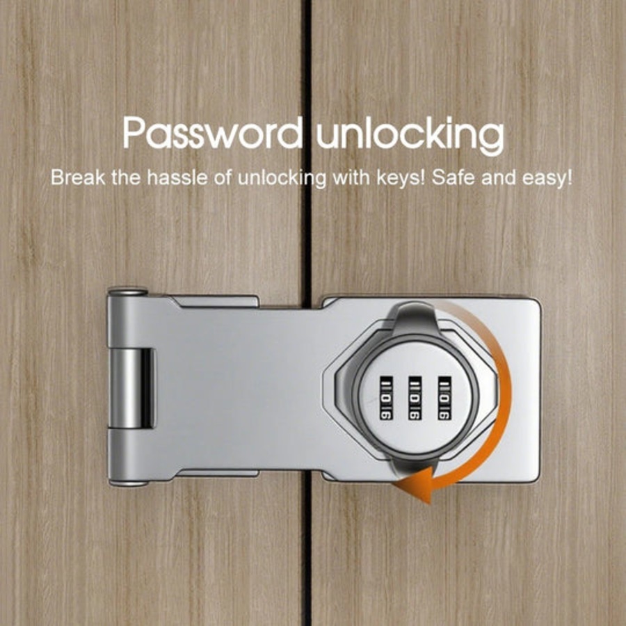 Mechanical Password Lock Hasp � Keyless Combination Cabinet Drawer Door Lock