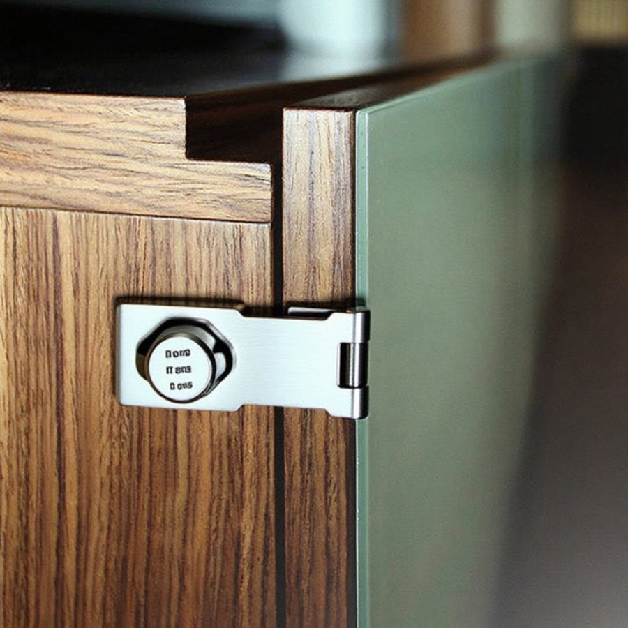 Mechanical Password Lock Hasp � Keyless Combination Cabinet Drawer Door Lock