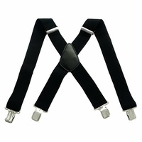 Men's Adjustable Elastic Suspenders Clip On Braces Trouser belt