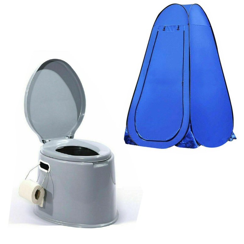 Buy Outdoor Portable Shower Tent Privacy Change Room + 6L Camping Potty