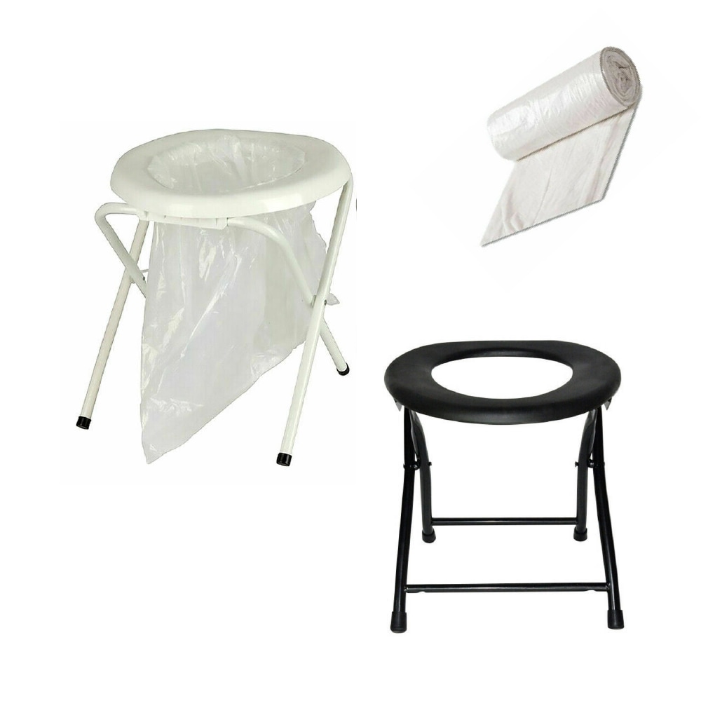 Camp Commode Camping Poop Chair Folding Commode Wanderer Foldable