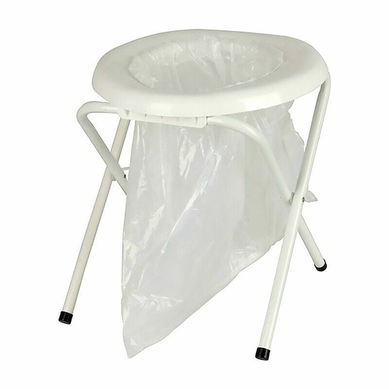 Buy Portable Camp Toilet Seat Travel Camping Folding Caravan With/Without  6PCS bags Outdoor - MyDeal