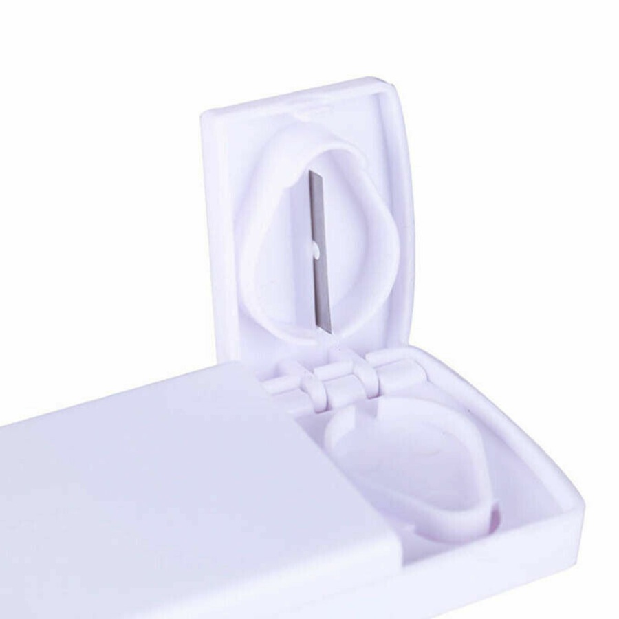Organizer Pill Cutter Box Portable Medicine Tablet Splitter Divider Convenient