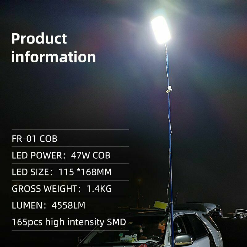 Buy Portable Telescopic Fishing Rod Lamp Light Cars Repair LED Lantern  Camping AU - MyDeal
