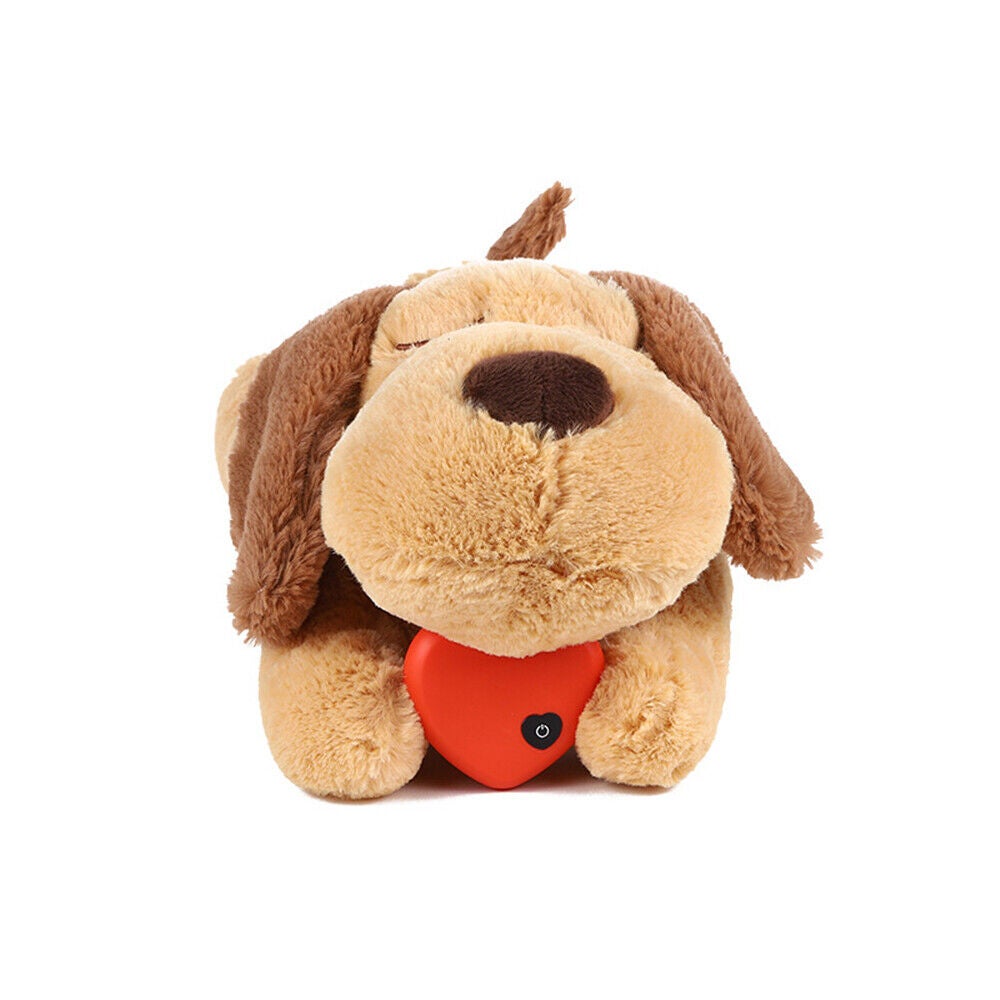 Soft Plush Dog Toy Heartbeat Anxiety Relief Play Sleeping Buddy Pet Puppy Cat Toy
