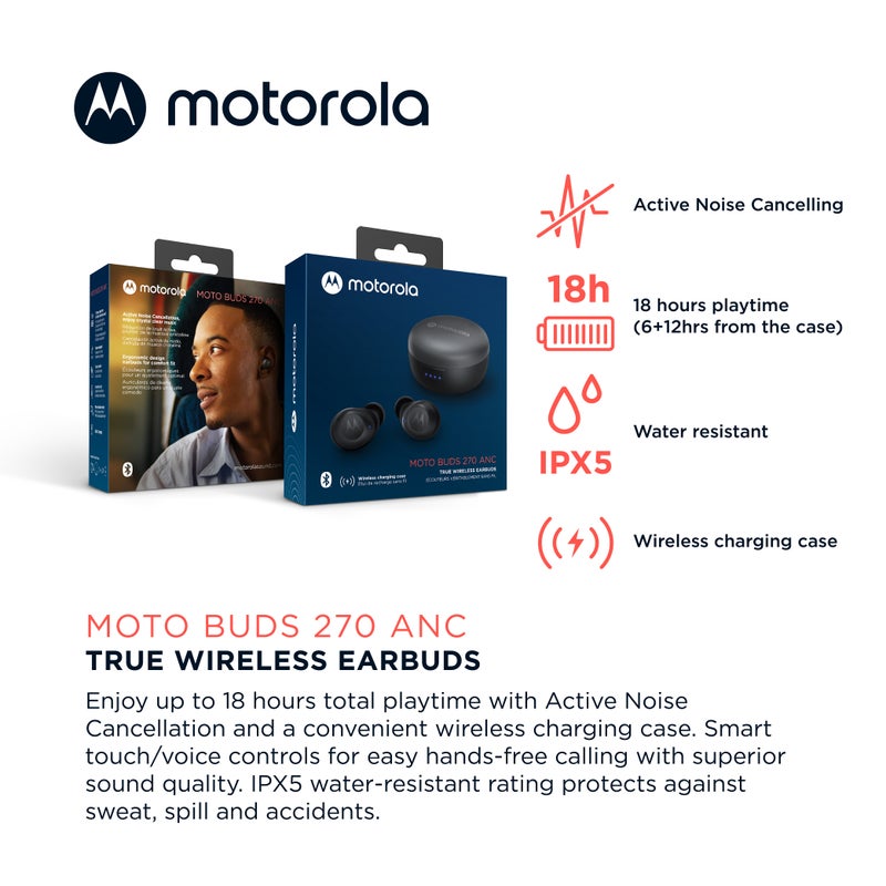  Motorola Moto Buds 100 - Auriculares Bluetooth