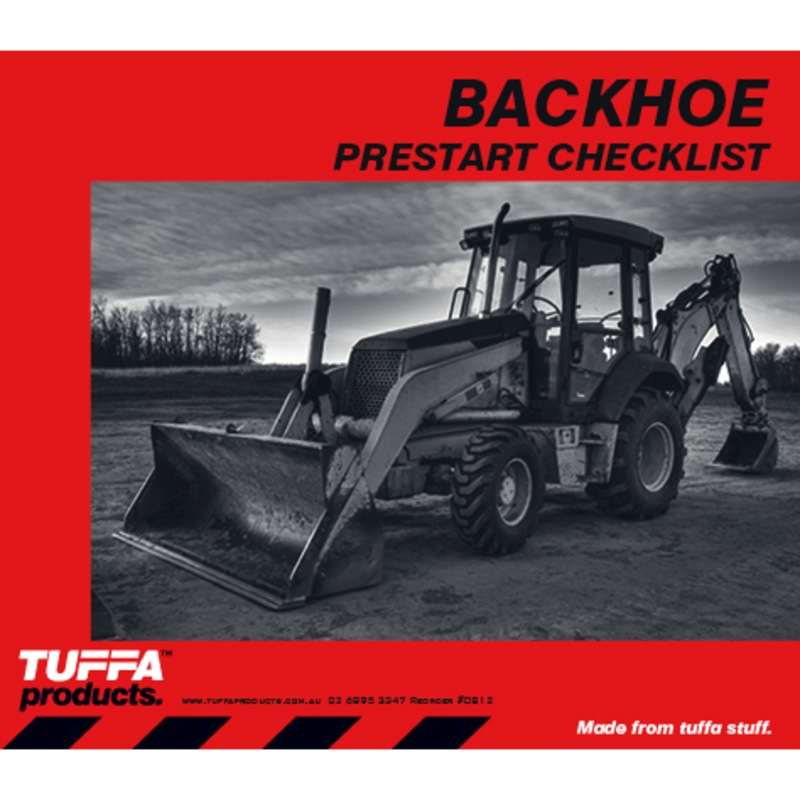Buy Backhoe Prestart Checklist Books MyDeal