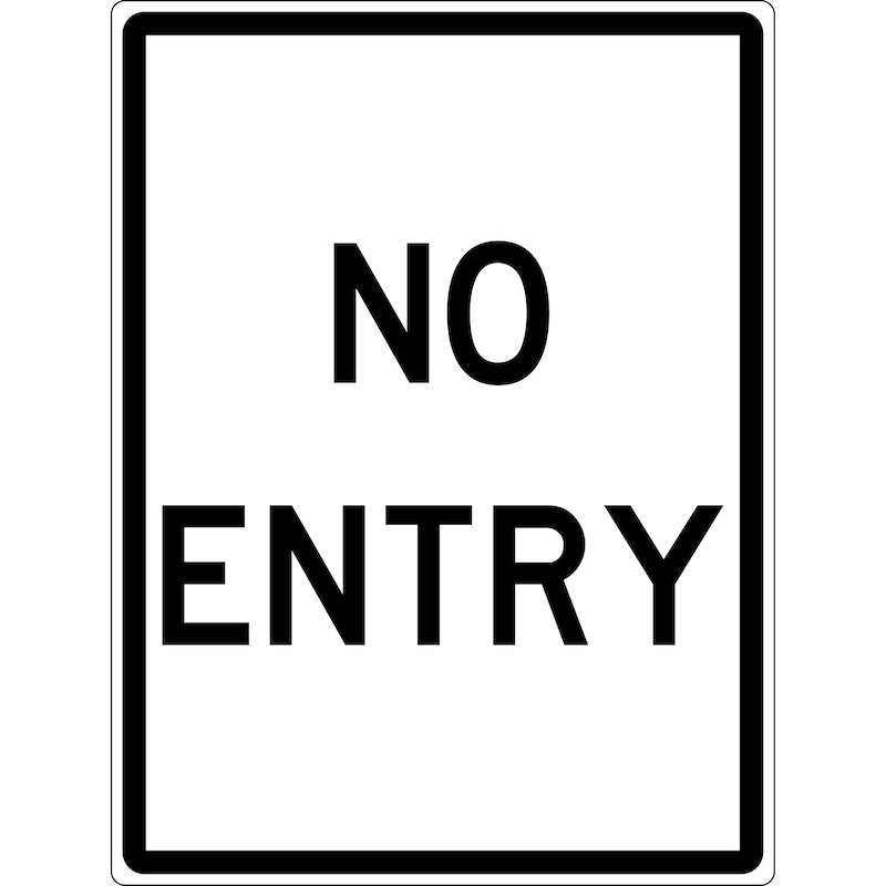 Buy Carpark Sign - No Entry - MyDeal