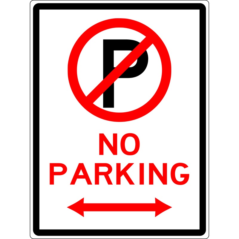 Buy Carpark Sign - No Parking With Arrows Sign - Mydeal