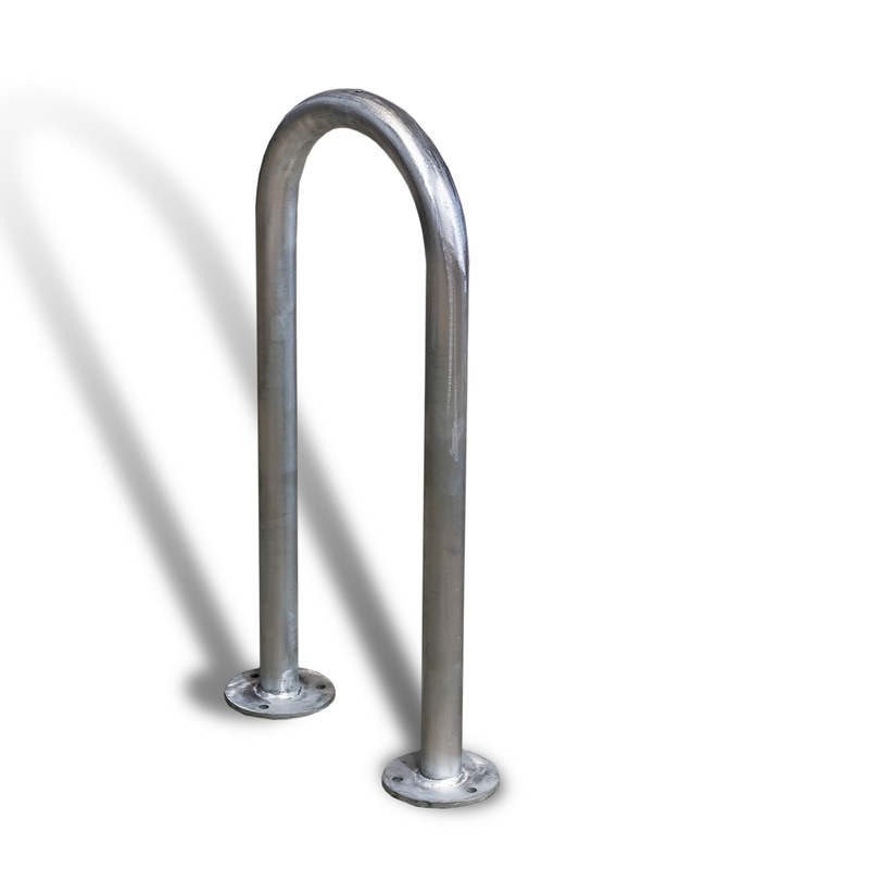 Buy Commercial Bike Rack Surface Mount Narrow Hoop Galvanised