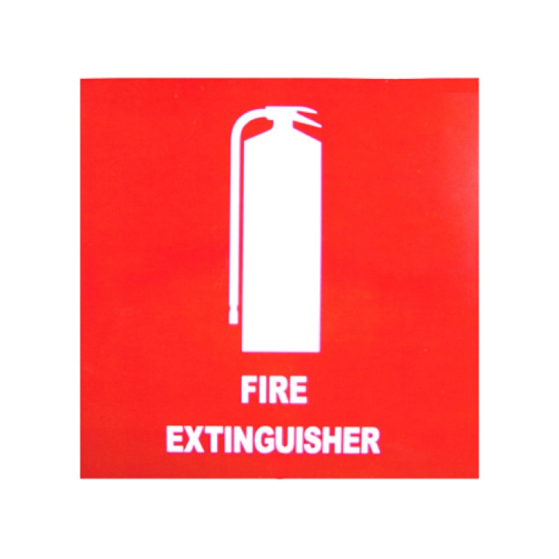 Buy Fire Extinguisher Location Sign Self Adhesive (100x100mm) MyDeal