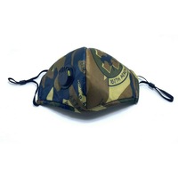 Adult Face Mask Camouflage Reusable Washable Adjustable w Breathing Valve 3Ply