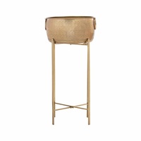 Antique Gold Stilted Planter 31x63cm