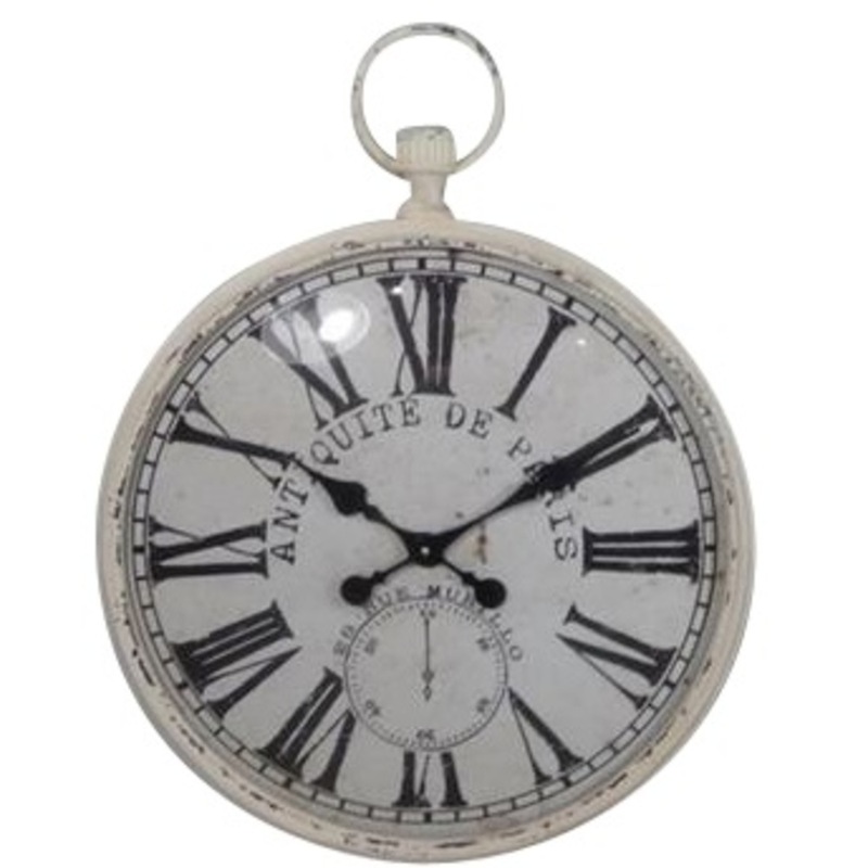 Buy Antique Round Wall Clock 49x60cm MyDeal