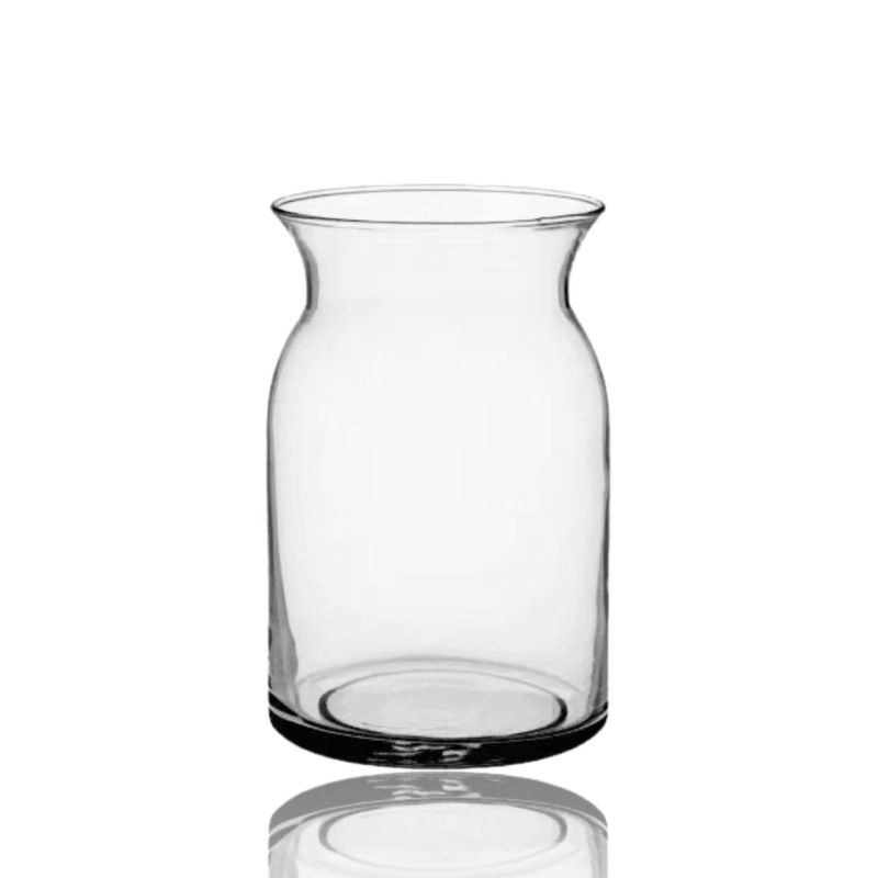 Buy bulk 12 Glass Jar Shape Vase Flower Holder Plant Pot Table