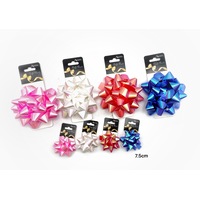 bulk 24 Iridescent Gift Bow 7.5cm Assorted