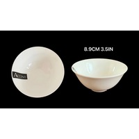 bulk 24 Round Serving Bowl Soup Rice Dinner Kitchen White 9x5cm