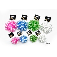 bulk 24 Satin Gift Bow 10cm Assorted Cols