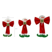bulk 24 Xmas Elf Gift Bow Decoration 20x33cm
